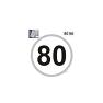 W4 French Speed Limit Sticker 80 & 90 KPH