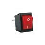 W4 250V Double Pole Rocker Switch Red