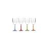 Pack of 4 Multicolour Wine Glass