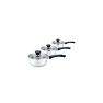 3 Piece Stainless Steel Pan Set