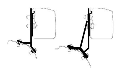 Thule Omnistor 3200 Adapter For Transit/Tourneo Custom ≤ 2023 (RHD)