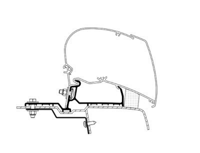 Thule Omnistor 6300 Adapter Roof Renault Master | Opel Movano < 2022