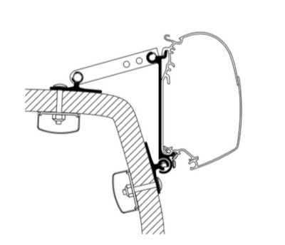 Thule Omnistor 5200/4200 Adapter Universal Wall