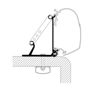 Thule Omnistor 5200/4200 Adapter Universal Roof