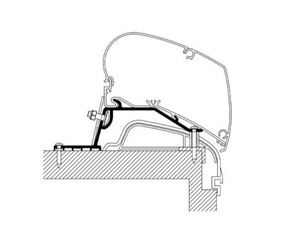 Thule Omnistor 6300 Adapter Roof Hobby Premium/Ontour