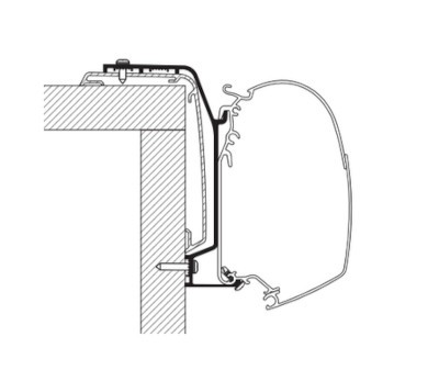 Thule Omnistor 5200/4200 Adapter Wall Rapido Serie 6 - 4.00m