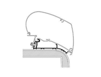 Thule Omnistor 9200/6300 Adapter Roof Hymer 2013 Nova - 5.00m