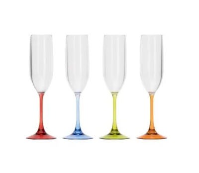 Assorted Colours Prosecco Flute