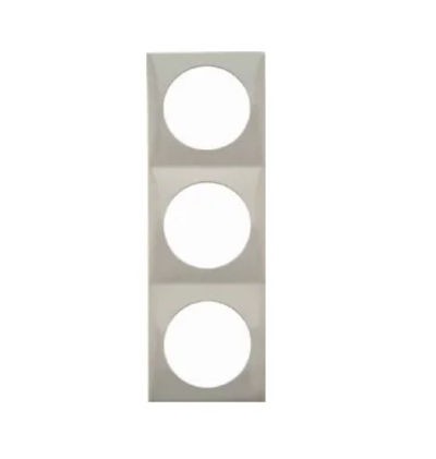 Berker Triple Socket Frame White