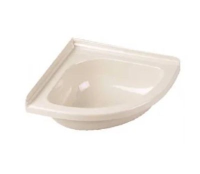 Corner Sink Bowl Ivory 11" x 11"