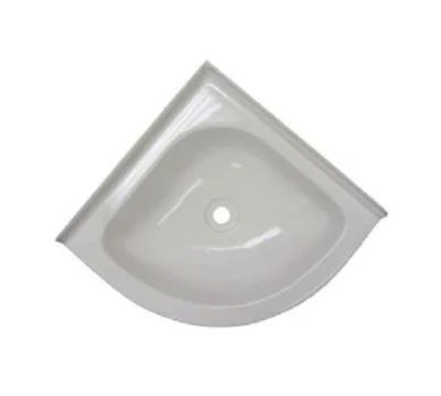 Corner Sink Bowl White 11" x 11"