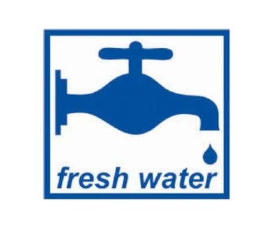 Fresh Water Self Adhesive Sticker