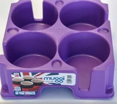 Muggie 4 Cup/Bottle Holder in Purple