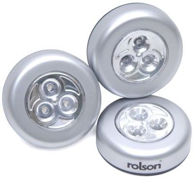 Rolson 3 LED Sticky Light x 3