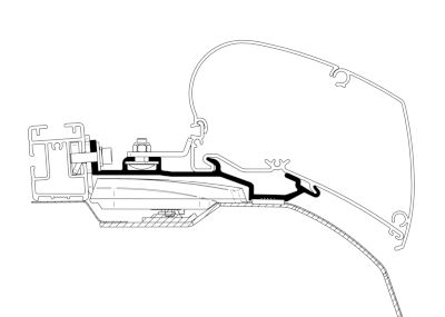 Thule Awning Adapter 6200 / 6300 SmartClamp - L3 & L4