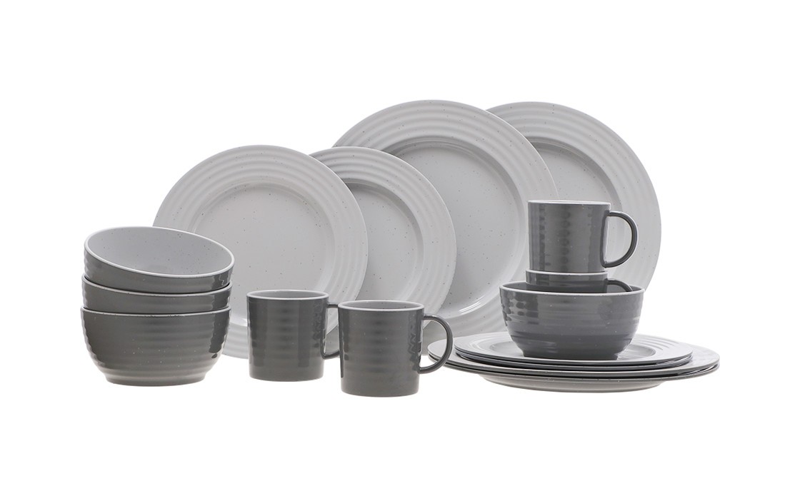 Travellife Rota Tableware Set 16pce - Grey