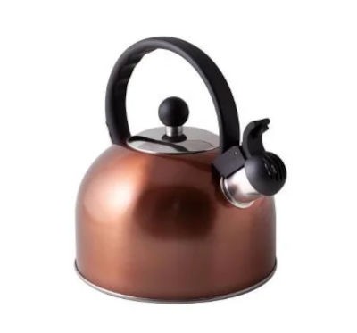 Via Mondo 2L Copper Whistling Kettle