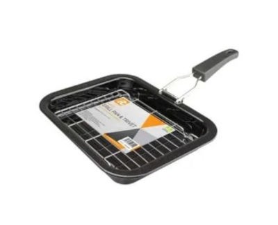 Via Mondo Enamel Grill Pan Small