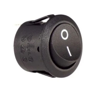 W4 250V Round Single Pole Rocker Switch