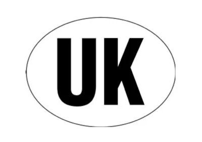 W4 Large UK Sticker 140mm x 100mm