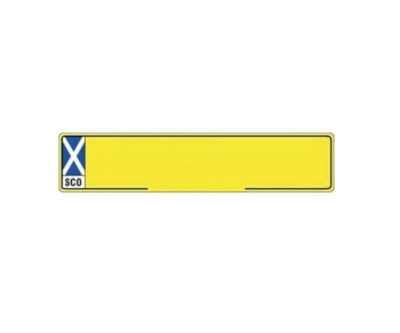 Yellow Reflective Scotland Trailer Boarder