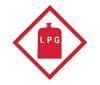 W4 LPG Self Adhesive Gas Sticker