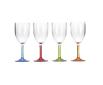 Pack of 4 Multicolour Wine Glass