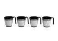 Granite Grey 4 Pack Mug Set