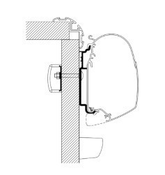 Thule Omnistor 5200 Adapter Wall Knaus 2017