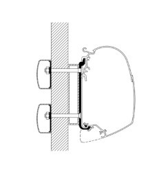 Thule Omnistor 8000 Adapter Wall Dethleffs Globebus - 4.00m-6.00m