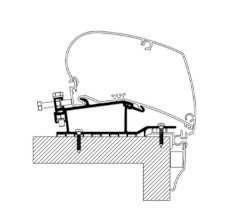 Thule Omnistor 9200/6300 Adapter Roof Hobby Caravan 2009