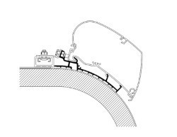 Thule Omnistor 9200/6300 Adapter Roof Rapido Distinction - 4.50m