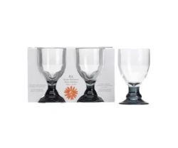 Bella Grey Goblet Wine Glass