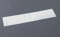 Fiamma Label F80S White text for Black Awning