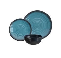 Granite Aqua 12pc Dinner Set