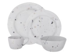 Travellife Soria 16 Piece Tableware Set - Terrazzo