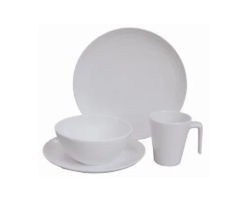 Vanilla 16pc Melamine Dinner Set