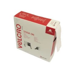 Velcro - Stick-on White 1m