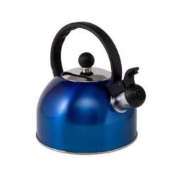 Via Mondo 1.5L Blue Whistling Kettle