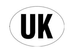 W4 Large UK Sticker 140mm x 100mm